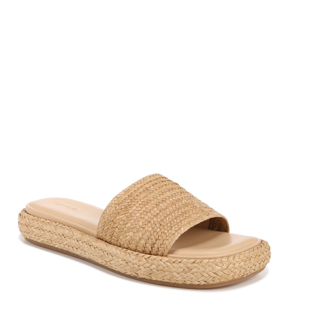 NEW Universal Thread Tan Woven Flat Sandals for Casual Summer Style
